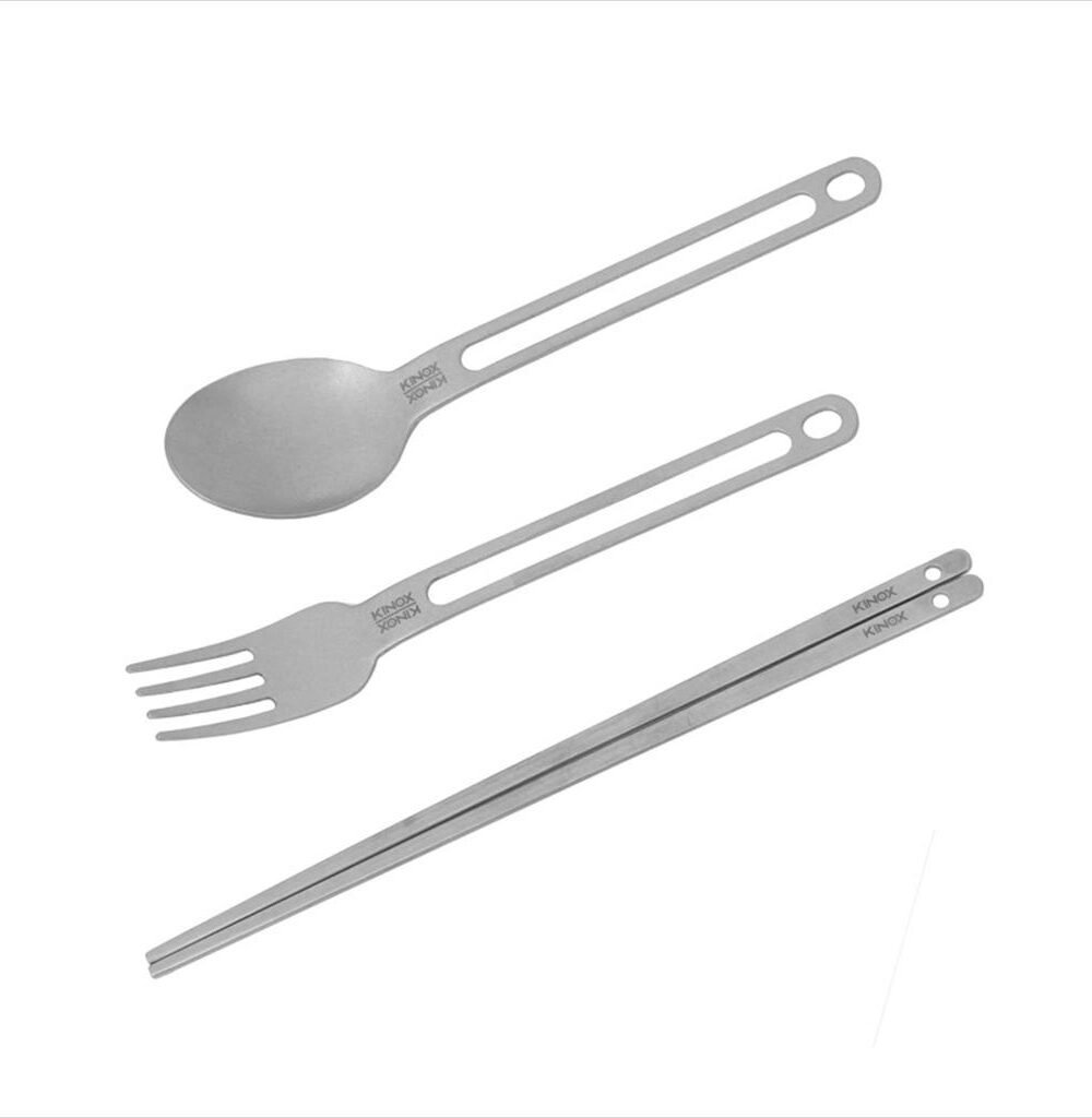 Alat Makan KINOX Cutlery 316 SET Sendok Garbu Sumpit Camping