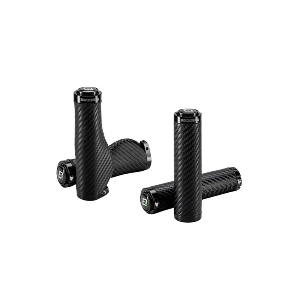 Handgrip Sepeda Kulit Premium ROCKBROS Carbon Pattern Handlebar Grips Cycling