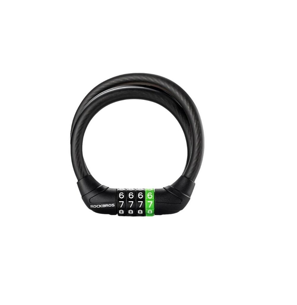 Kunci Gembok Sepeda ROCKBROS  Password Lock 4 Digit Bicycle Lock Anti Theft