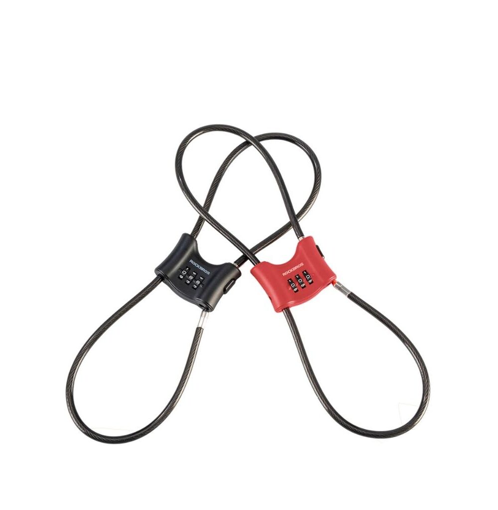 Gembok Helm Sepeda Kombinasi ROCKBROS Portable Bike Cable Lock Cycling