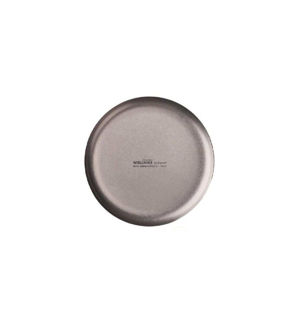 Piring Camping Stainless Steel 304 WELLHIKE Ultralight Plate Cookware Hiking Mendaki