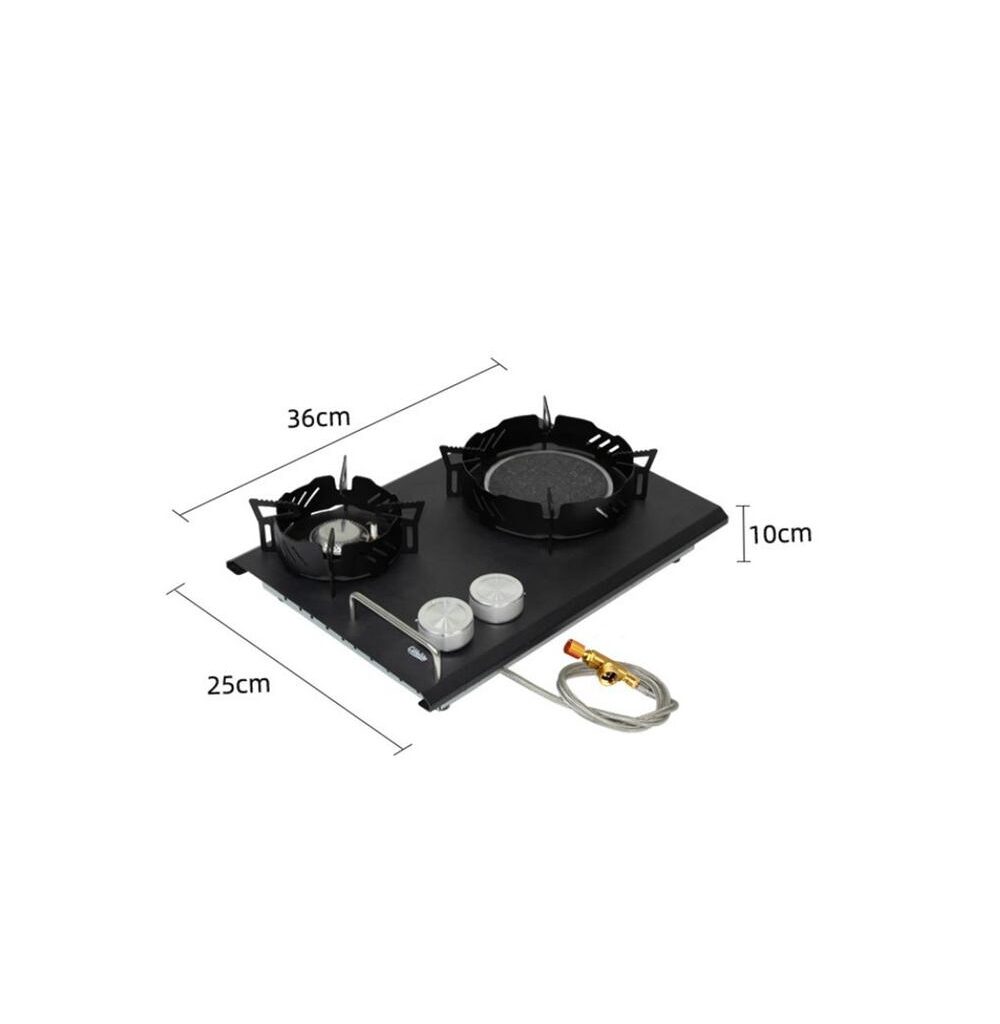 Kompor Dual Stove IGT Kompor Gas Pemanggang Camping Outdoor