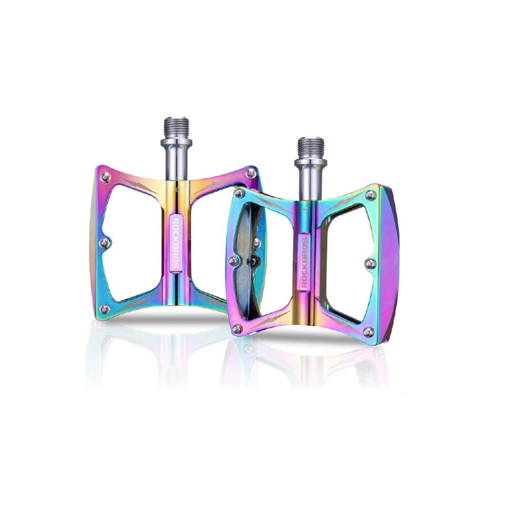 Pedal Sepeda ROCKBROS LX-K340 Bike Pedal Aluminum BMX Pedal Colorful
