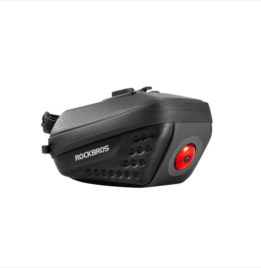 Tas Sadel C59 ROCKBROS Hard Shell Saddle Bag With Tail Light Roadbike MTB