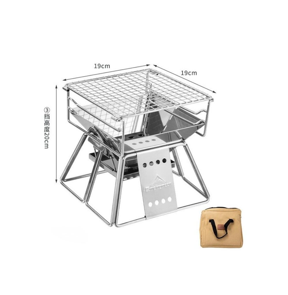 Grill Stove Mini CAMPINGMOON Panggangan Portable BBQ Memasak Camping