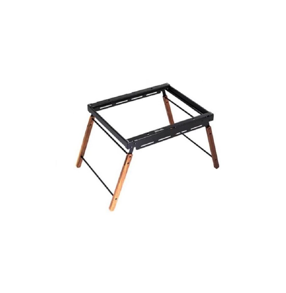 Meja Lipat IGT Portable Wooden Table Mobile Kitchen Meja Kompor Camping Outdoor