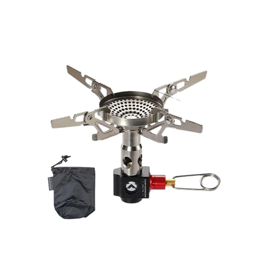 Kompor Lipat Titanium CAMPINGMOON Rocket Stove Ultralight Hiking Camping Outdoor