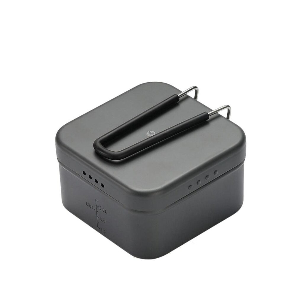 Lunch Box Square CAMPINGMOON Kotak Nesting Hiking Camping Outdoor